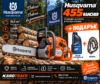 Моторен трион Husqvarna 455 Rancher, 55,5 куб.см., 3,49 к.с., 45 см.