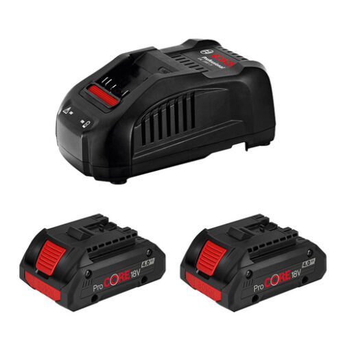 Акумулаторна батерия Bosch Li-Ion със зарядно у-во 18 V, 4 Ah, 2 бр.