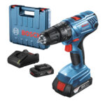 Акумулаторна бормашина Bosch ударна с 2 батерии и зарядно, 18 V, 2 Ah, 54 Nm, 0-1900 об./мин, 1.5-13 мм GSB 180-Li