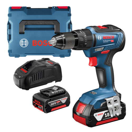 Акумулаторна бормашина Bosch ударна с 2 батерии и зарядно, 18 V, 5 Ah, 50 Nm, 0-1800 об./мин, 1.5-13 мм GSB 18V-50 Professional