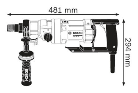 Бормашина Bosch диамантено-пробивна 2000 W, 0-2800 об./мин GDB 180 WE - Image 2