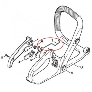 Лост ускорение за моторен трион Stihl MS 170, MS 180, 017, 018