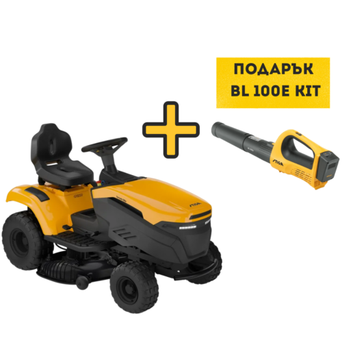 Тракторна акумулаторна косачка STIGA Tornado 398e – 98 см, странично изхвърляне + ПОДАРЪК BL 100e Kit