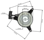 Стартер мотофреза за Honda GXV 120, GXV 140, GXV 160 / MTD THORX 35 - Image 4