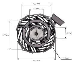 Стартер за Briggs & Stratton model 09P702, series 450E, 500E, 550E, 575E
