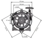 Стартер за Honda GCV 135, GCV 160, GCV 190 (model II) - Image 4