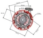 Стартер за HONDA GX 160 / китайски двигатели (с черно колело) - Image 4