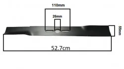 Универсален нож за тревна косачка 52.7cm (+шайби)