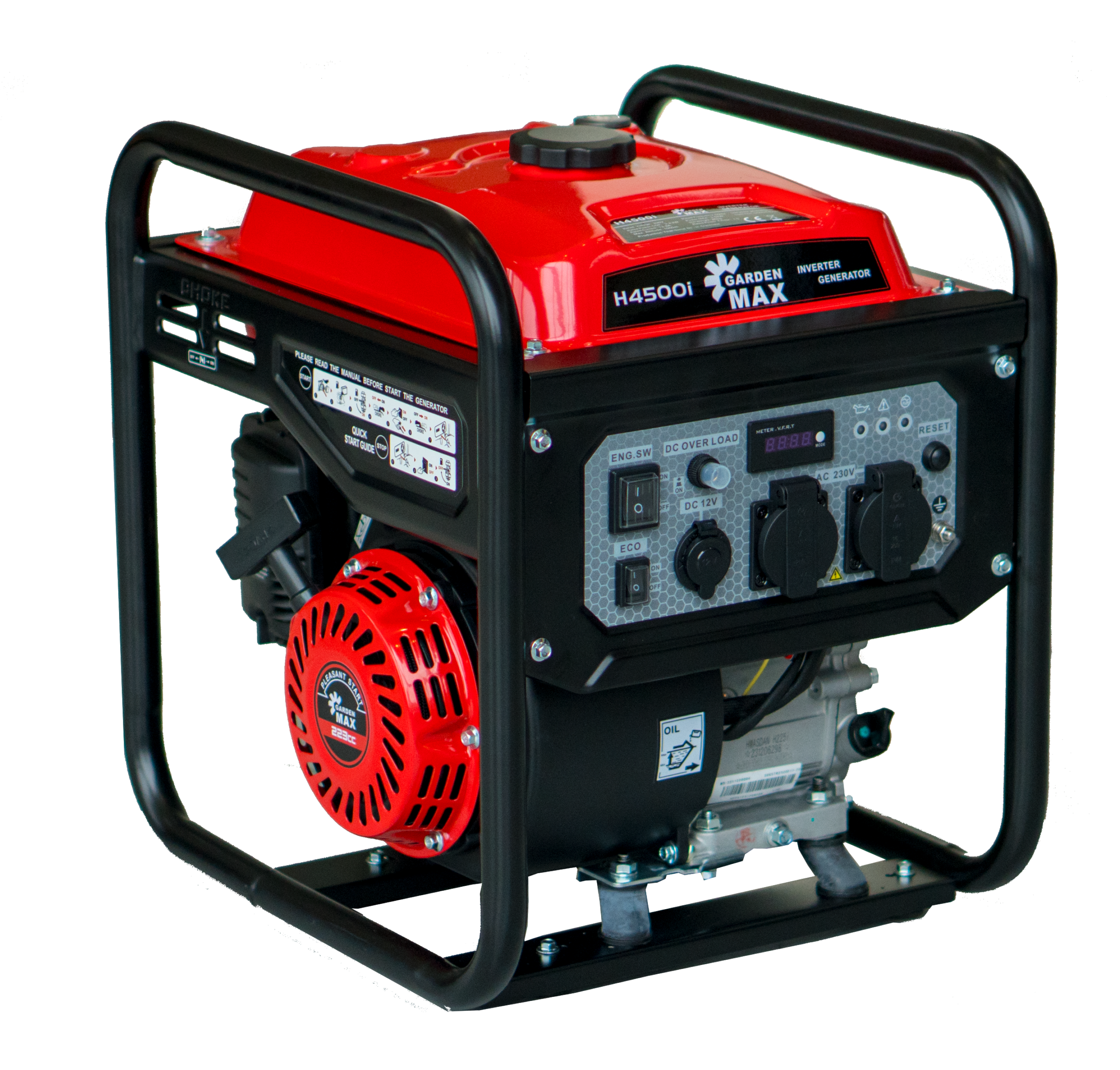 66f68e5297209Инверторен генератор GardenMax H4500i, 3.5kW, 230V, Бензин Инверторен генератор GardenMax H4500i, 3.5kW, 230V, Бензин